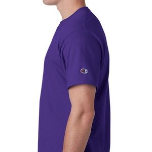 Champion Men’s Logo Tee Shirt Classic Crew Neck Short Sleeve Purple XL
